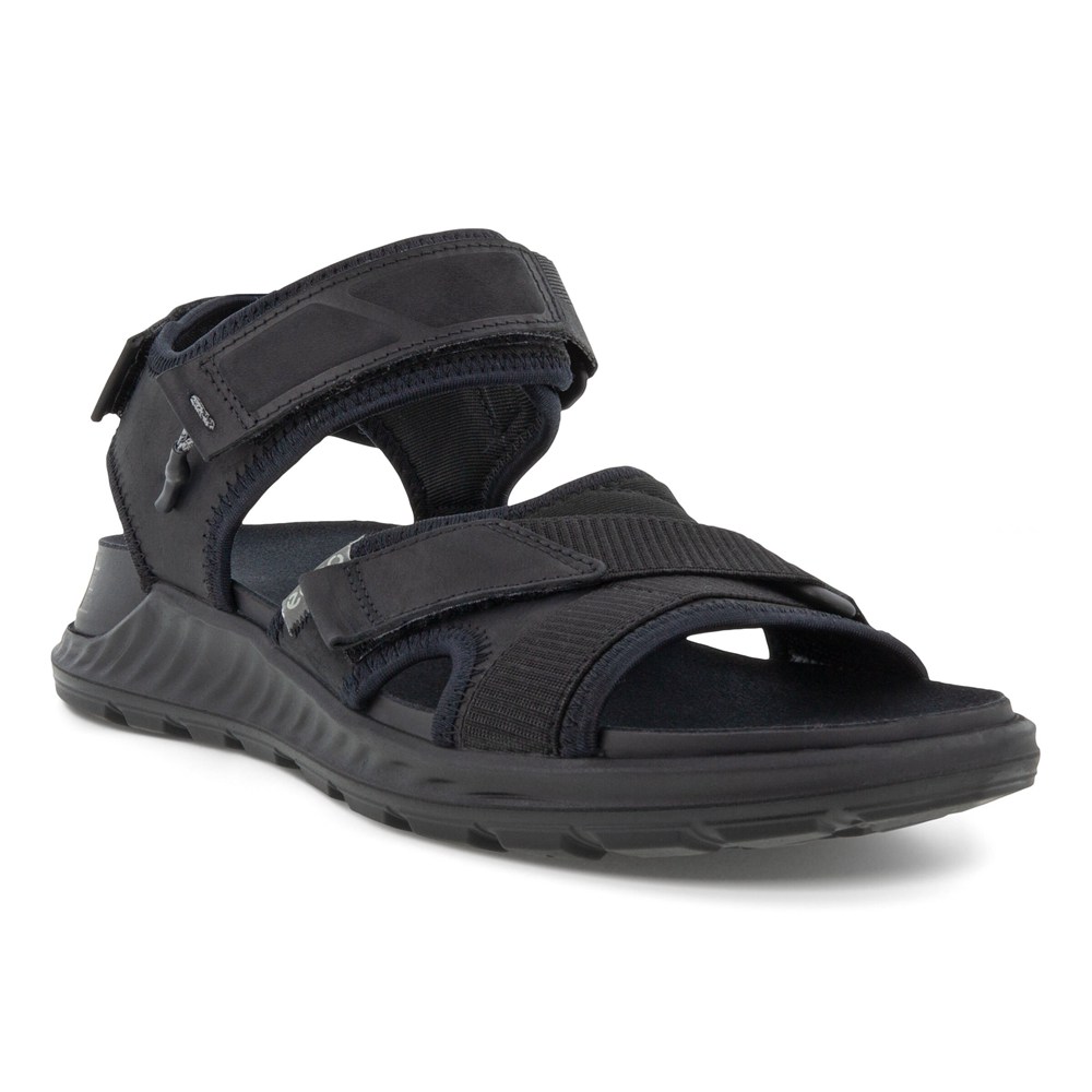 Sandalias Hombre - ECCO Exowrap 3S Velcro - Negros - RBI913027